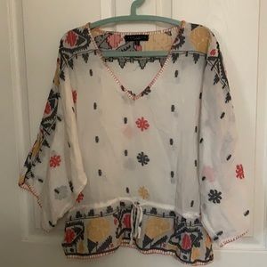 Light wait Sanctuary blouse with tie